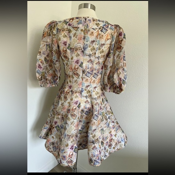 Zimmermann high tide lace up mini dress - Picture 3 of 4